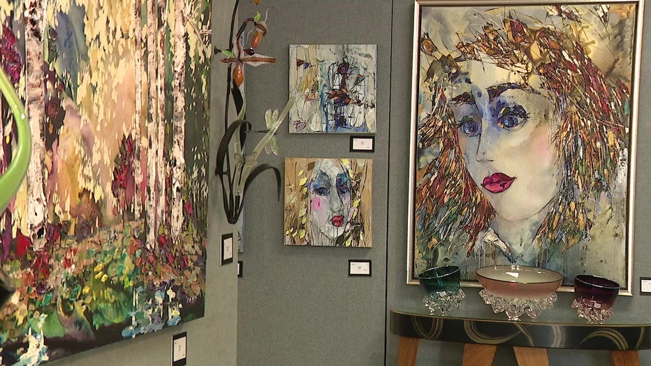 Artist Maya Eventov's work is on display in Safety Harbor.