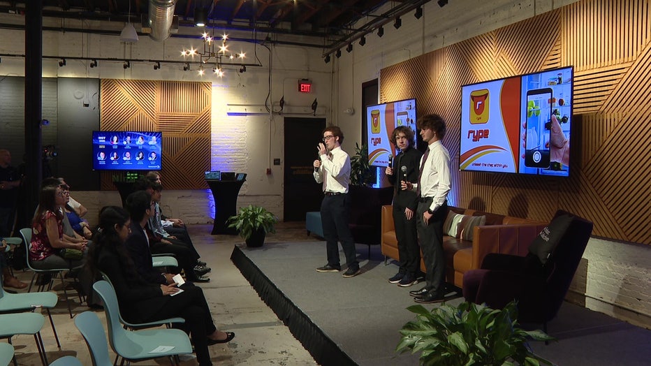 Students compete for a chance to pitch their idea to an investor. 