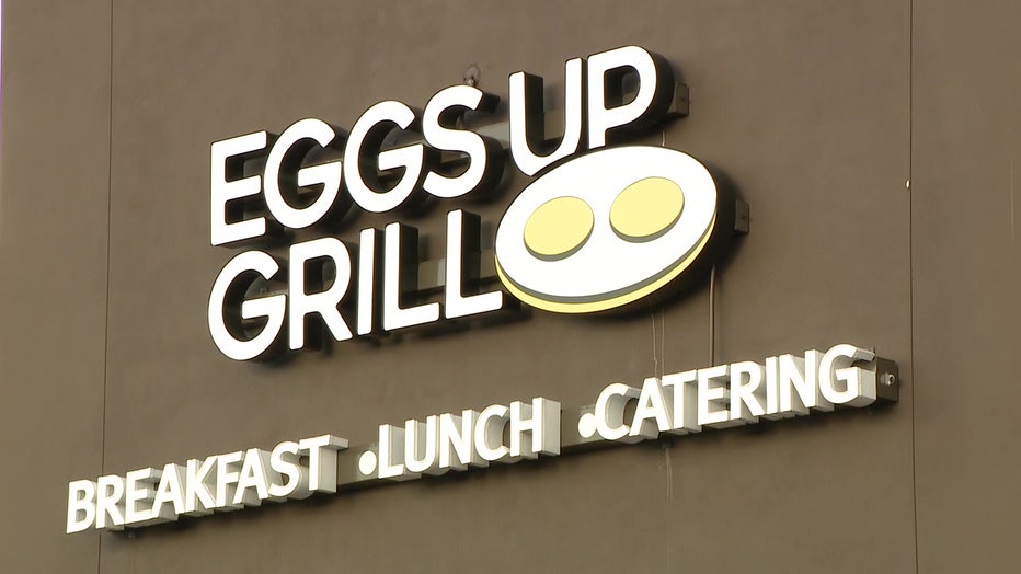 Eggs Up Grill Riverview is still benefitting from attention it got during Super Bowl LV. 