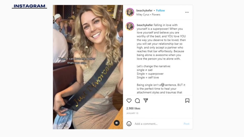 Kristin Batykiefer says she is trying to smile and have fun while going through a divorce. 