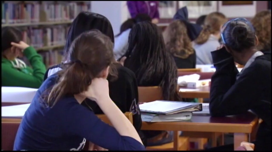 File: Students in classroom. 