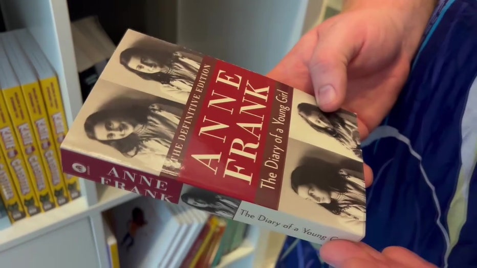 'The Diary of Anne Frank' is in the new banned book library. 