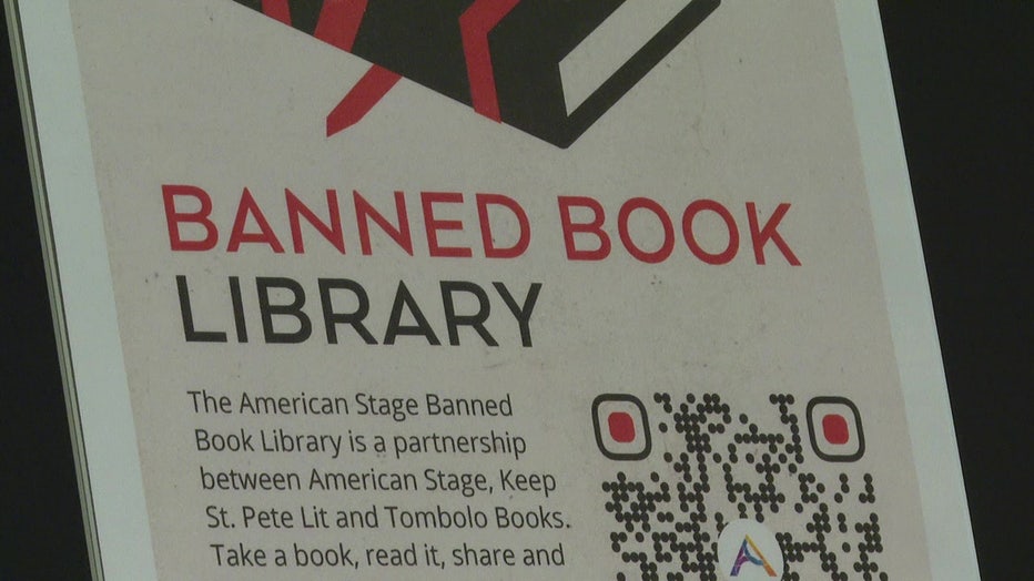 The American Stage Theater Company is now home to a banned book library. 