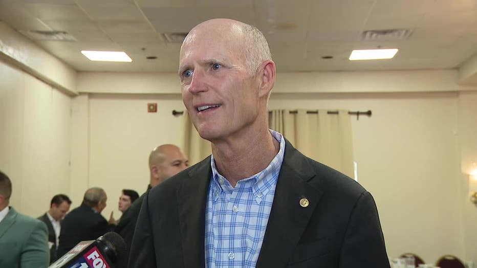 Sen. Rick Scott prepares for 2024 battle during stop in Tampa