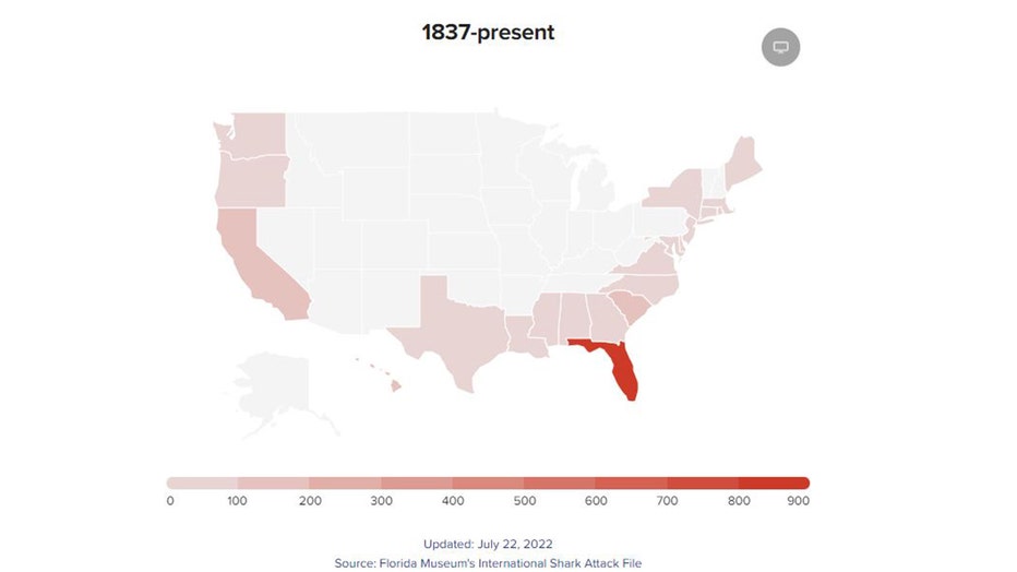 Florida Had Highest Number Of Unprovoked Shark Attacks On Earth In 2022   Shark Attack Graphic 