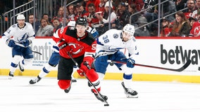 Lightning beat Devils 4-1 to open 2-game set in New Jersey