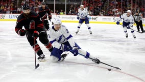 Teravainen's hat trick helps Canes rout Lightning 6-0