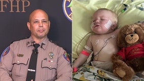 Florida state trooper saves 8-month-old baby from nearly choking