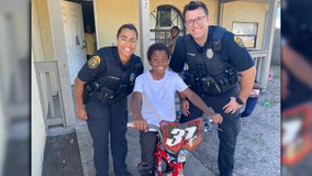 Boy attacked by bicycle thief given new bike by Clearwater officers