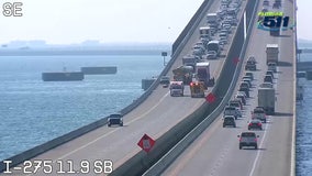 St. Pete motorcyclist killed after colliding with SUV, struck by semi-truck on Skyway Bridge