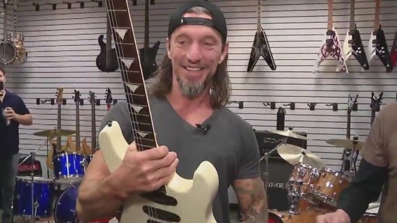 Half of the Warren Brothers reunited with his first guitar he lost 30 years ago in Tampa