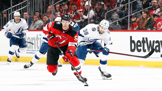 Lightning beat Devils 4-1 to open 2-game set in New Jersey