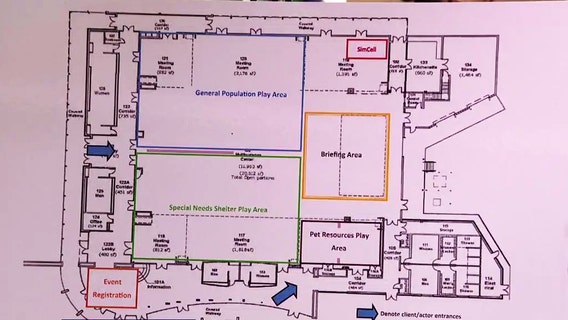 Hurricane shelter operations run drills in case of evacuation orders