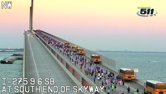 Thousands of athletes journey across Sunshine Skyway in support of armed forces