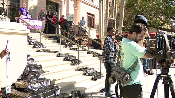 Groups against gun violence protest in St. Pete against proposed gun laws