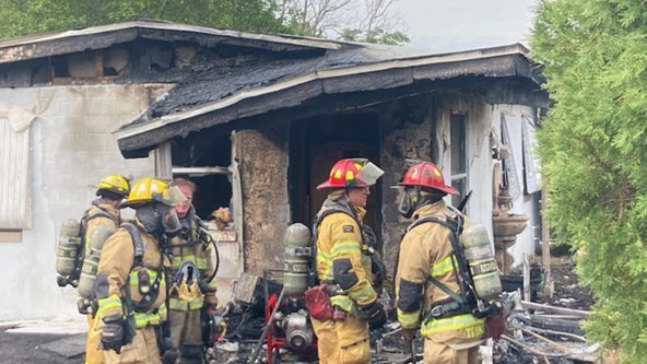 Burn victim flown to the hospital after fire sparks inside Spring Hill home