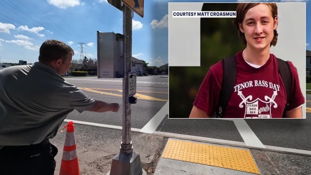 Crosswalk with flashing lights installed near bus stop 6 months after Largo teen killed on way to school