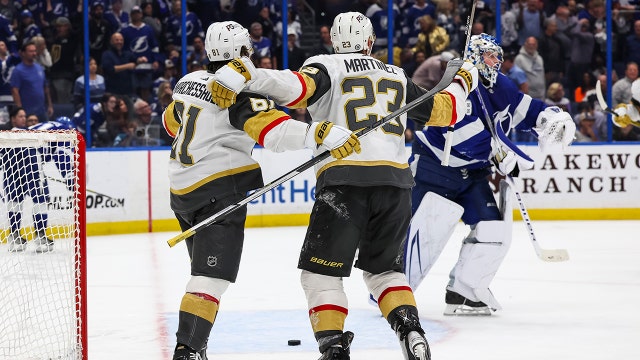 Martinez scores in OT, Golden Knights edge Lightning 4-3