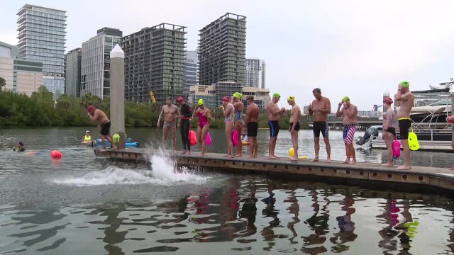 Swimmers hit open water to raise money for Crisis Center of Tampa Bay
