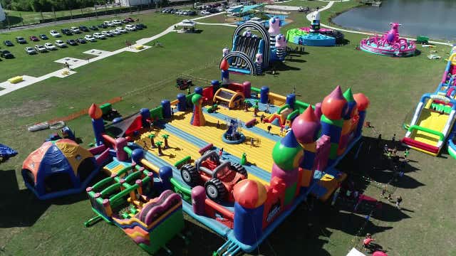 World's largest bounce house inflates at Florida State Fairgrounds