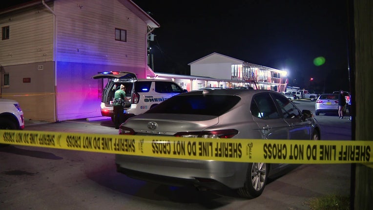 A man was hospitalized following a shooting in Holiday on Tuesday night. 