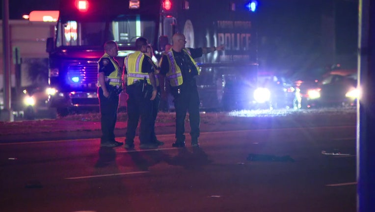 Officers investigate a hit-and-run crash that killed a 17-year-old girl Tuesday morning.