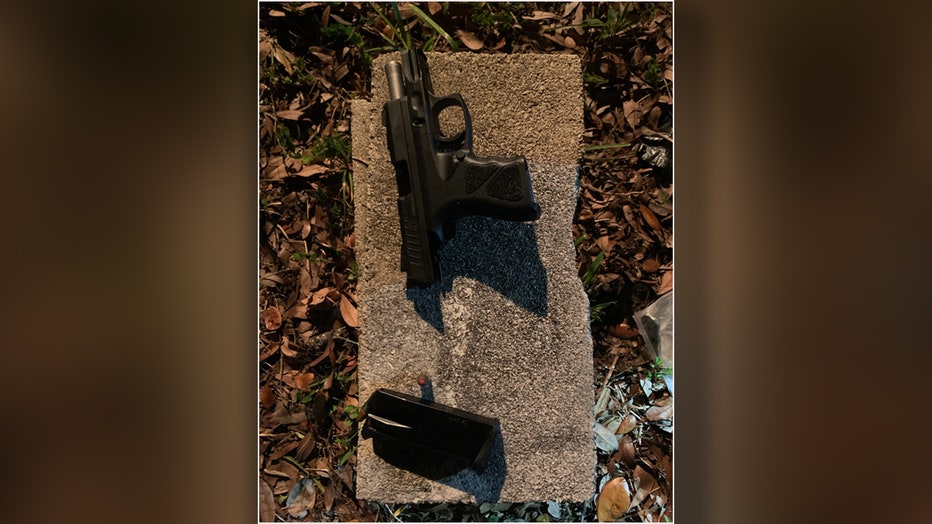 The suspect's gun courtesy of the St. Petersburg Police Department.