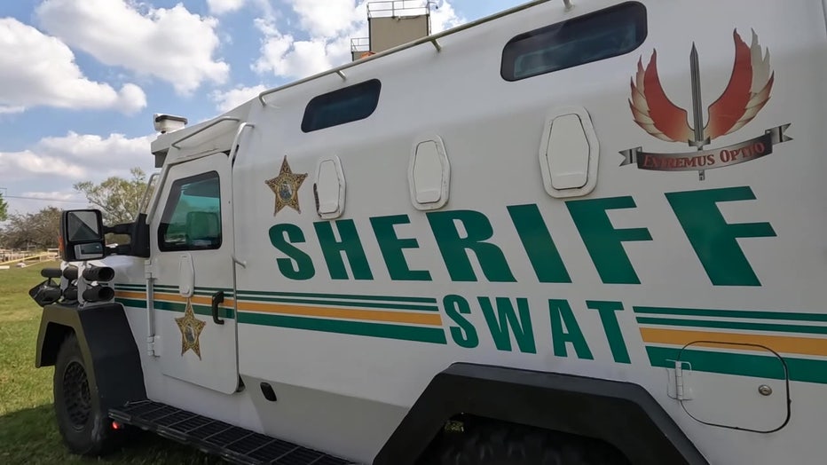 The sheriff's SWAT unit vehicle. 