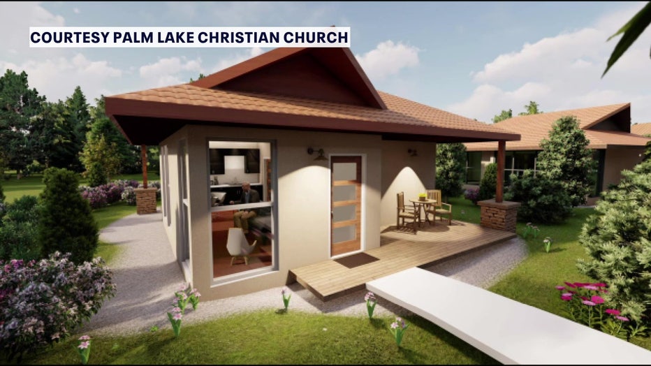 Rendering of a unit that would be a part of the church's proposed affordable housing project. 