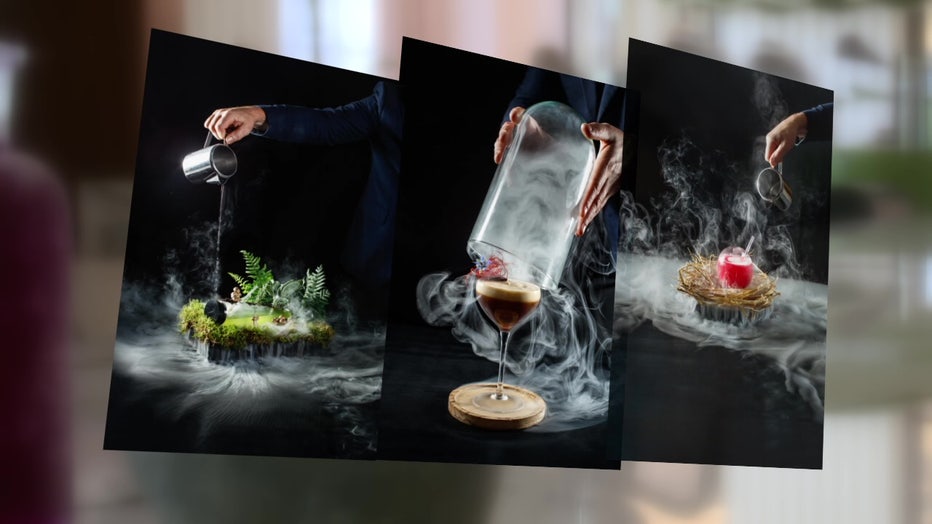 Mocktails at the hotel are works of art.