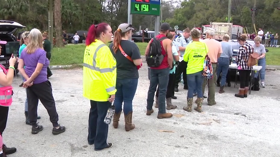 Hundreds of volunteers showed up to search for JJ.