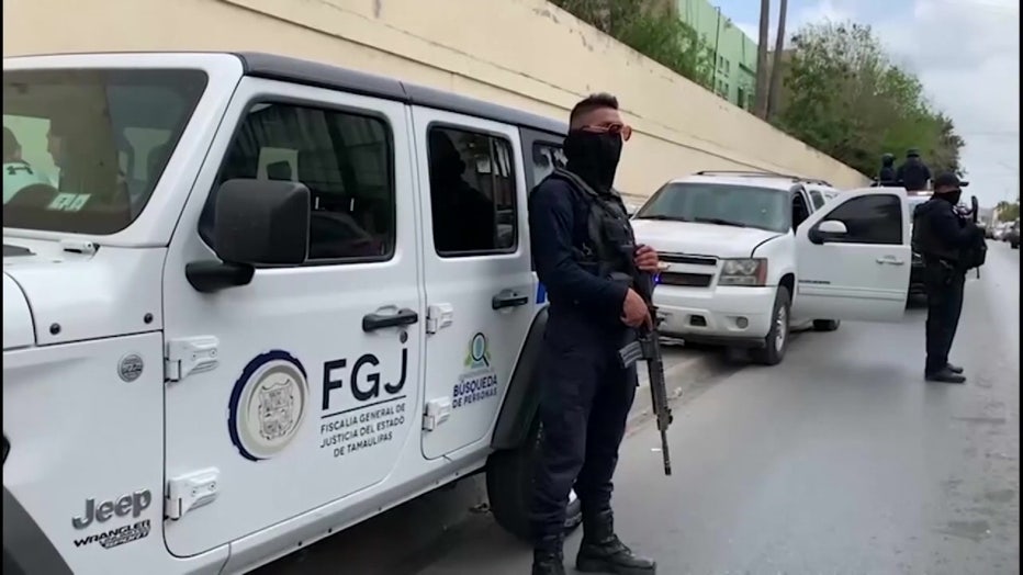 Armed guards in Mexico. 