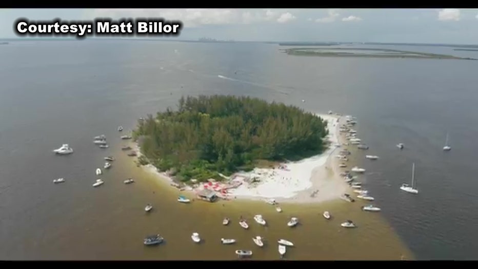 Boaters have been flocking to Beer Can Island for decades. 