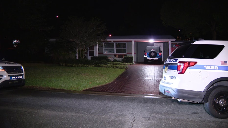 Police are investigating after a car crashed into a St. Petersburg home Monday morning. 