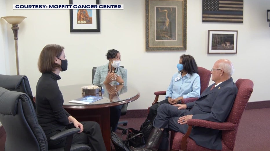 File: Patients and doctors lobby for more cancer funding and research.