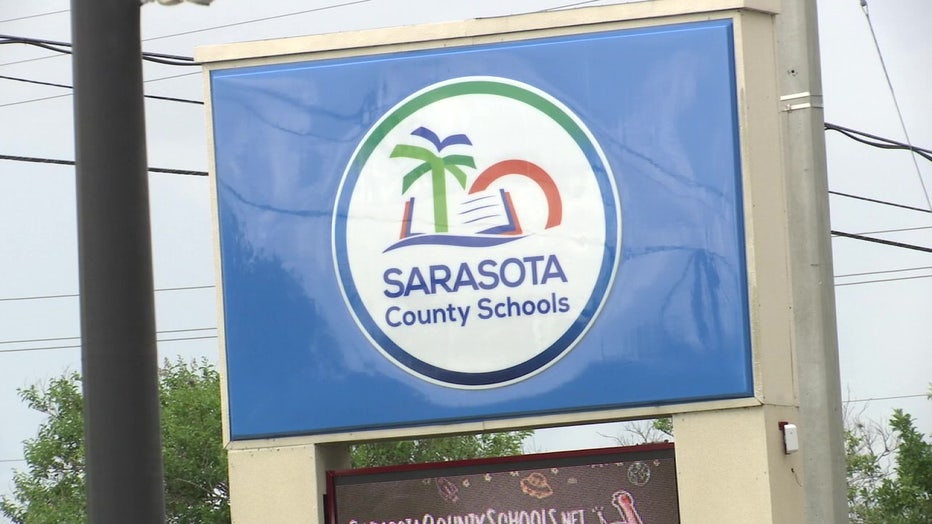 Sarasota schools sign. 