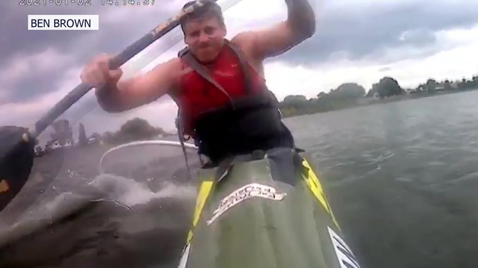Para athlete Ben Brown trains in Polk County because it is too cold in his home country of Canada.