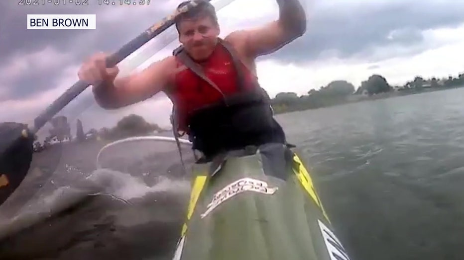 Para athlete Ben Brown trains in Polk County because it is too cold in his home country of Canada. 