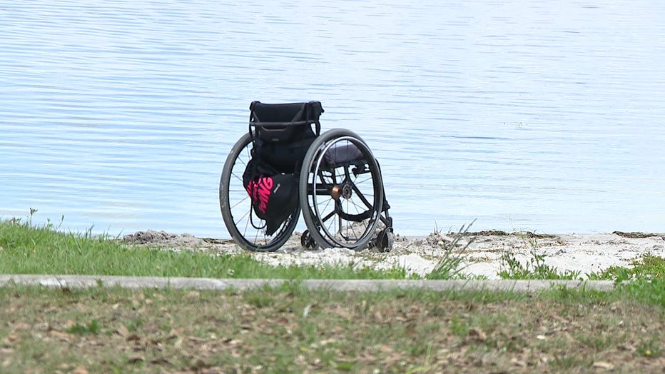 Someone stole para-athlete Ben Brown's wheelchair while he was training on a Winter Haven lake.