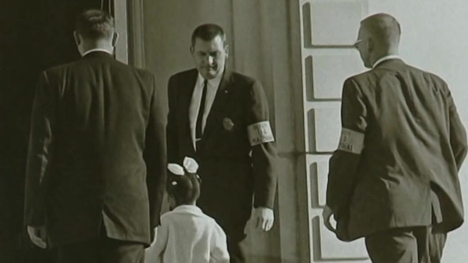 File image of Ruby Bridges entering school.