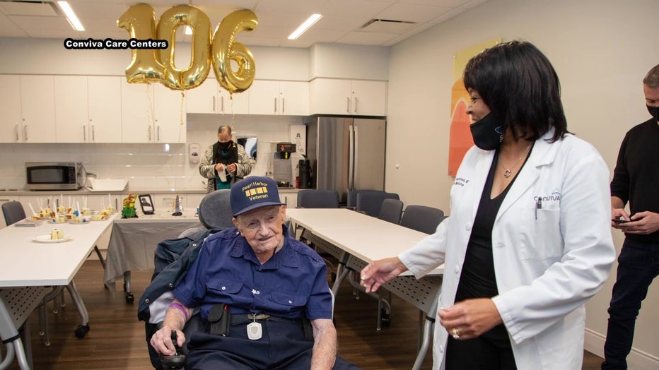 Bay area 106-year-old veteran credits close bonds, healthy diet and sense of humor to long life