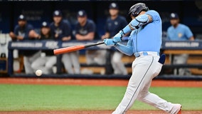 Rays tie record with 13-0 start, rally to beat Red Sox 9-3