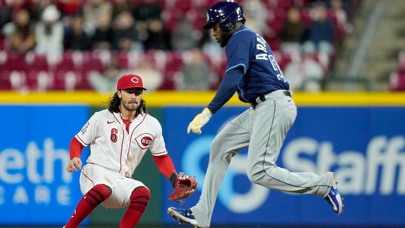 TJ Friedl helps Reds beat Rays 8-1 after Greene injury