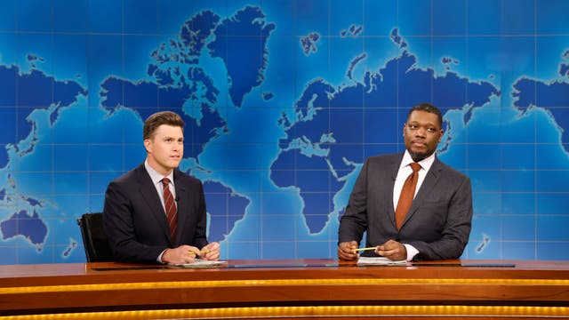 Michael Che pranks Colin Jost in 'evil' April Fool's Day prank during 'SNL' Weekend Update segment
