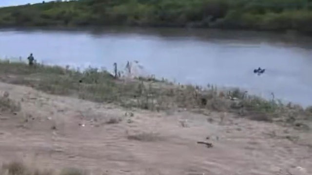 Video shows abandoned migrant child drifting on Rio Grande; National Guard troop runs to rescue