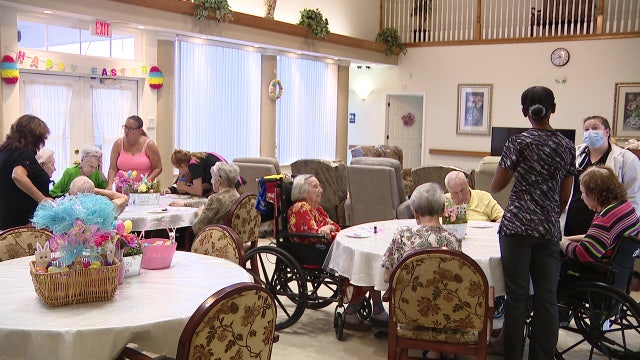 Assisted Living Facility hosts Easter Egg Hunt for residents