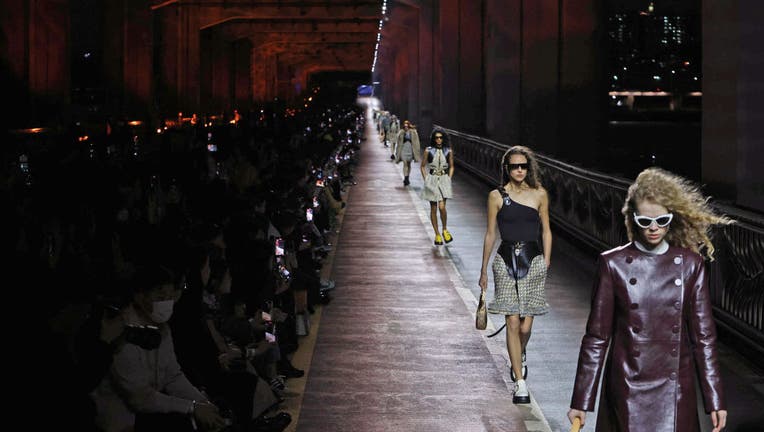 Louis Vuitton Pre-Fall Collection Bags Walk a Bridge in Korea