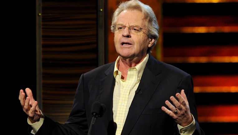 Talk show host Jerry Springer speaks onstage at the Comedy Central Roast Of David Hasselhoff held at Sony Pictures Studios on August 1, 2010 in Culver City, California. The""Comedy Central Roast of David Hasselhoff" will air on Sunday, August 15, 2010 at 10:00 p.m. ET/PT. (Photo by Kevin Winter/Getty Images