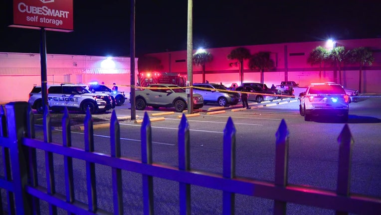 Police cars in front of the Hefe Nightclub in Tampa.