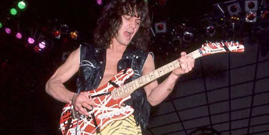 Eddie Van Halen's iconic 'Hot For Teacher' guitar sells for over